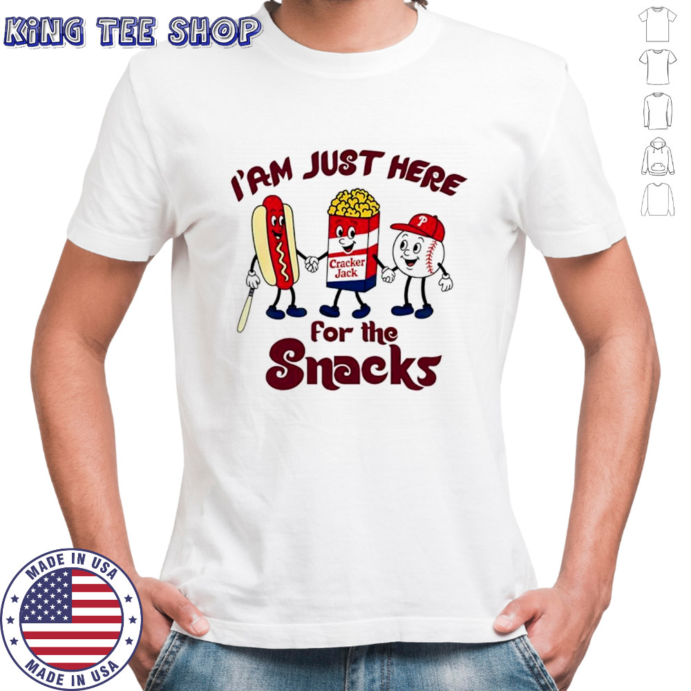 Philadelphia Phillies just here for snacks shirt