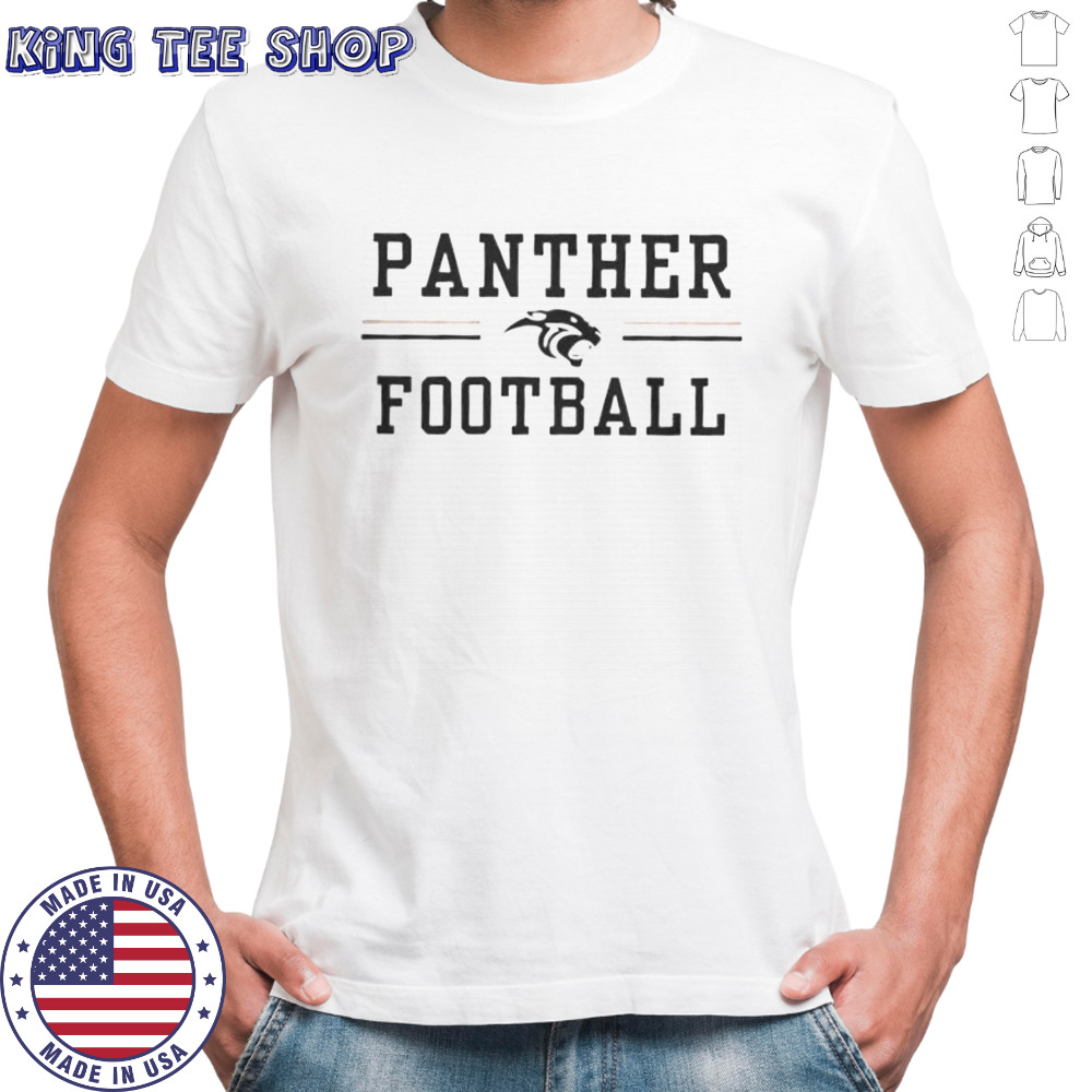 Plano East Crown Trio Panther Football Bar Lines T-Shirt