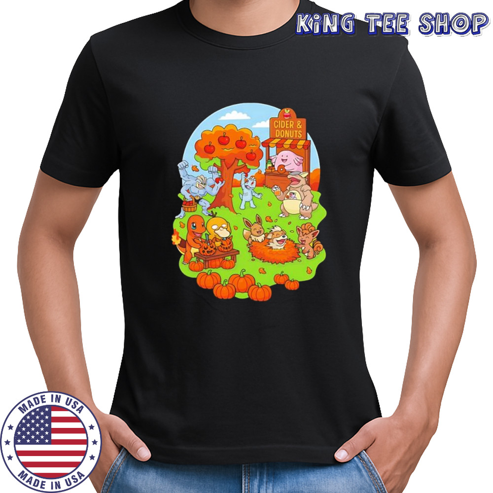 Pokémon Cider and Donuts shirt