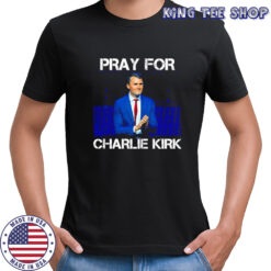 Pray For Charlie Kirk American flag shirt