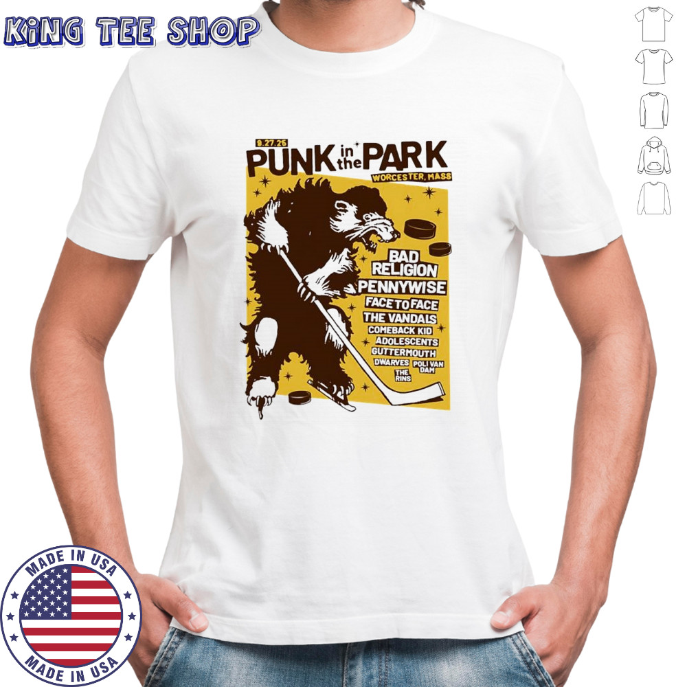 Punk in the Park Worcester Massachusetts September 27th 2025 bad religion poster shirt