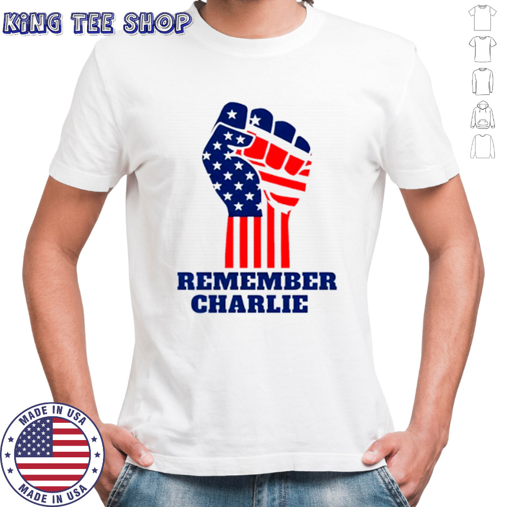 Remember Charlie Charlie Kirk patriot memorial American flag shirt