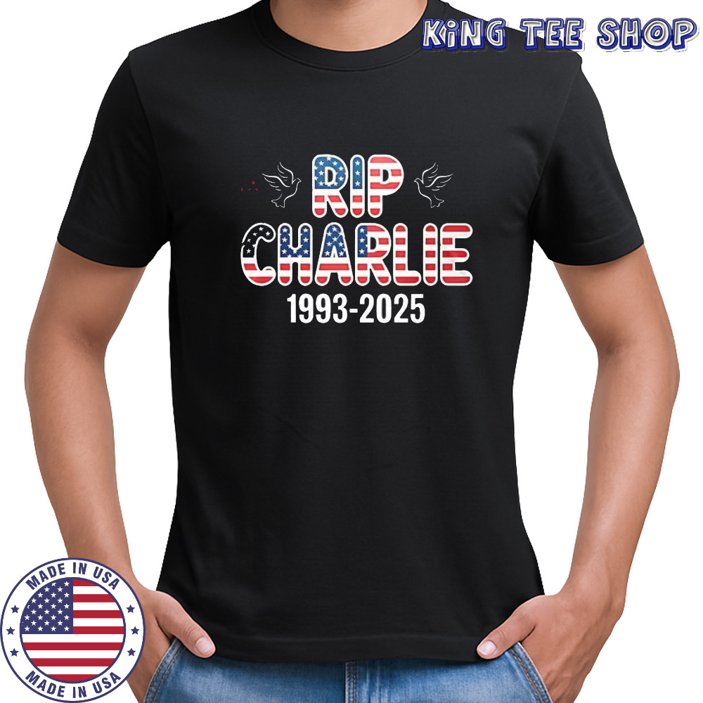 Rip Charlie 1993 2025 American flag shirt