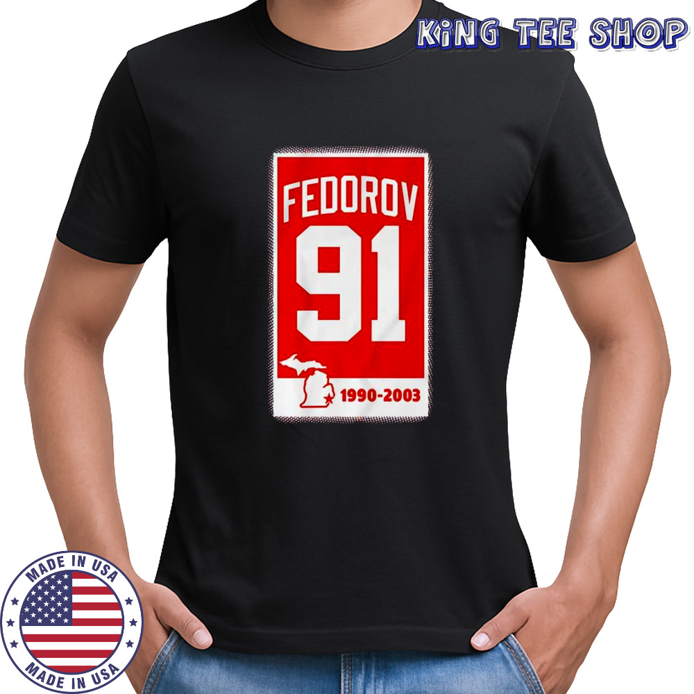 Sergei Fedorov 91 Banner 1990-2003 shirt