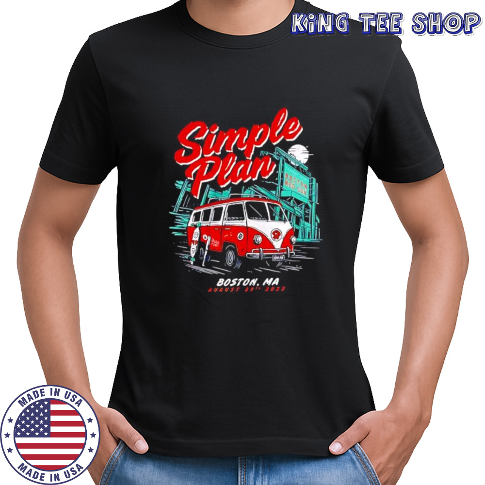 Simple Plan Tour Boston tour 2025 shirt