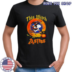 Snoopy Halloween This Witch Loves The Houston Astros shirt