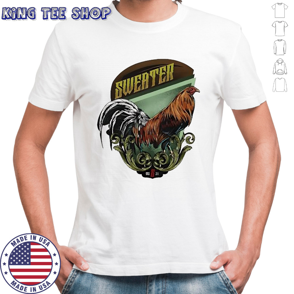 Sweater rooster fighter pride strength feathers arena legend champion courage glory power honor victory shirt