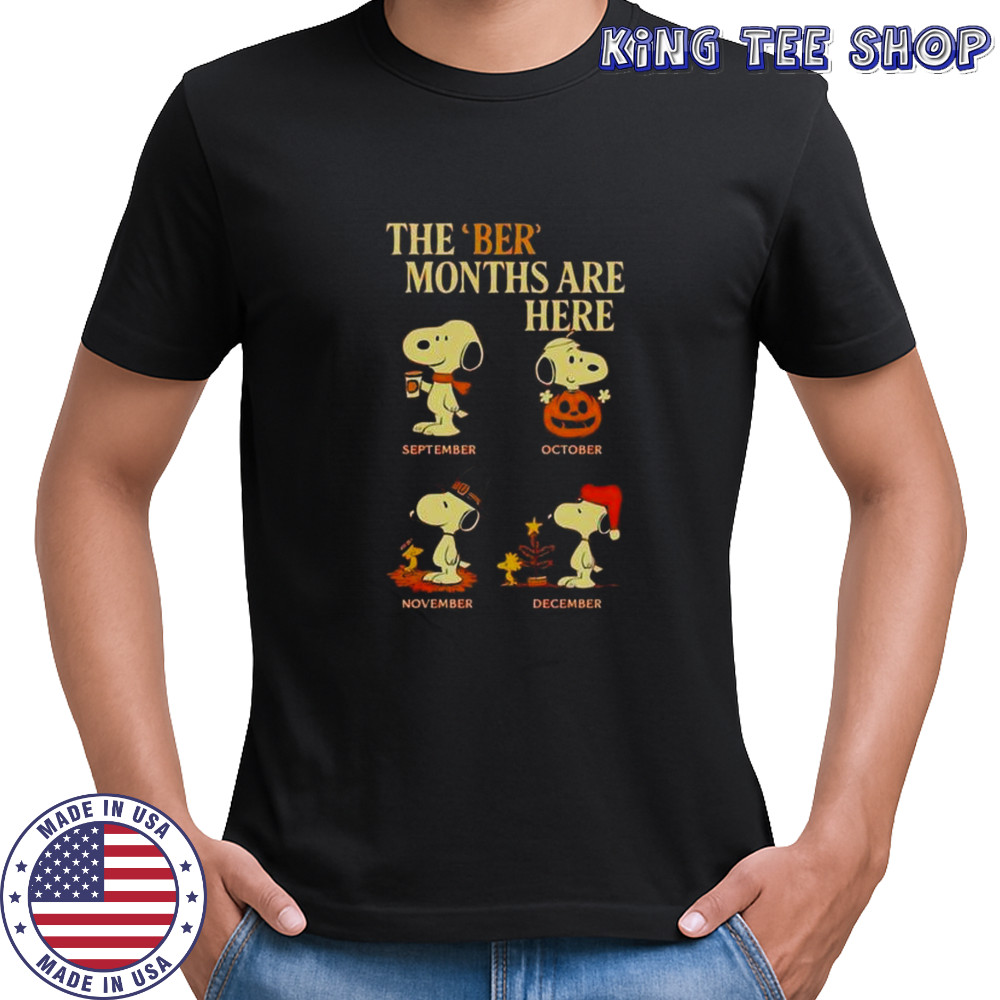 The Ber Months Are Here Snoopy Halloween T-Shirt