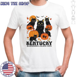 The Bluegrass And Black Cats Halloween Pumpkin T-Shirt