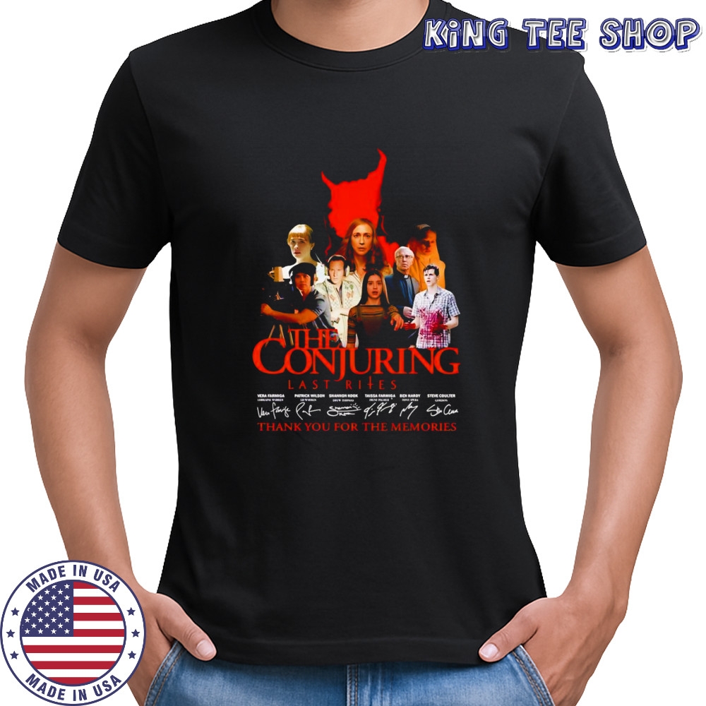 The Conjuring Last Rites thank you for the memories shirt