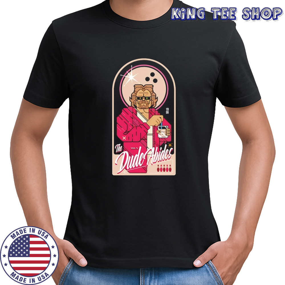 The Dude Abides Big Lebowski 1998 bowling graphic shirt
