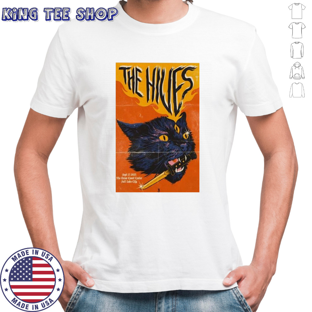 The Hives September 13 2025 In Salt Lake City UT Cat Knife T-Shirt