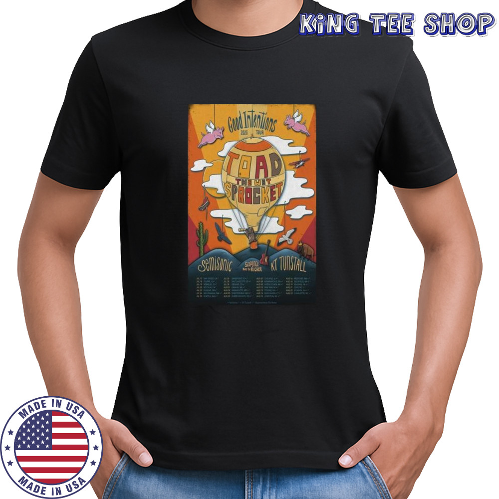Toad The Wet Sprocket Good Intentions 2025 Tour T-shirt