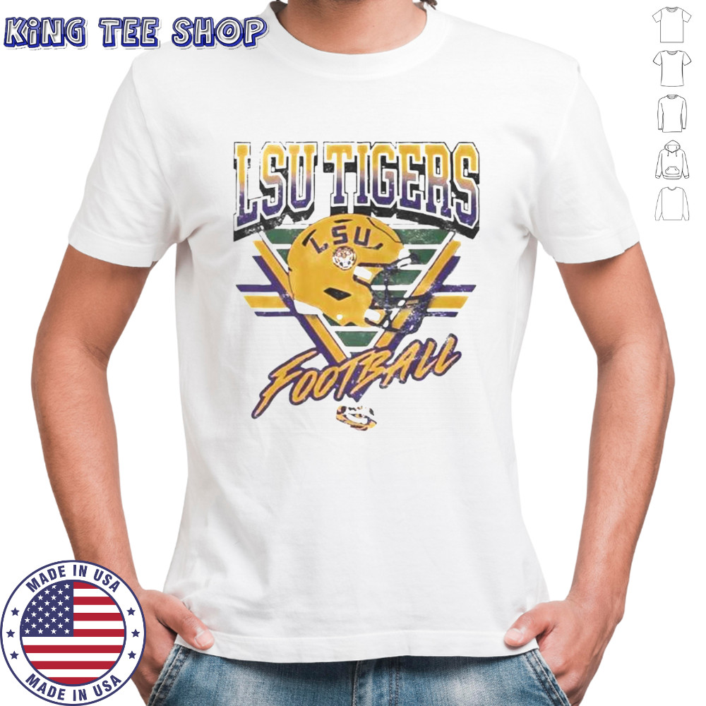 Top LSU Tigers Triangle Vintage T-Shirt