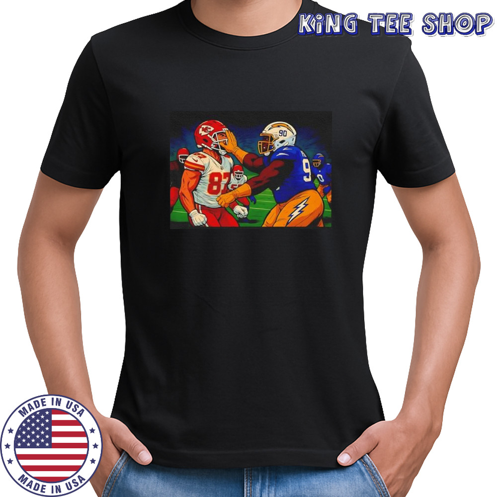 Travis Kelce smacked by Teair Tart shirt