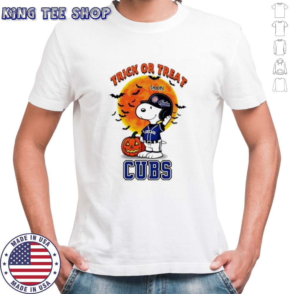 Trick or Treat Chicago Cubs Snoopy Halloween shirt