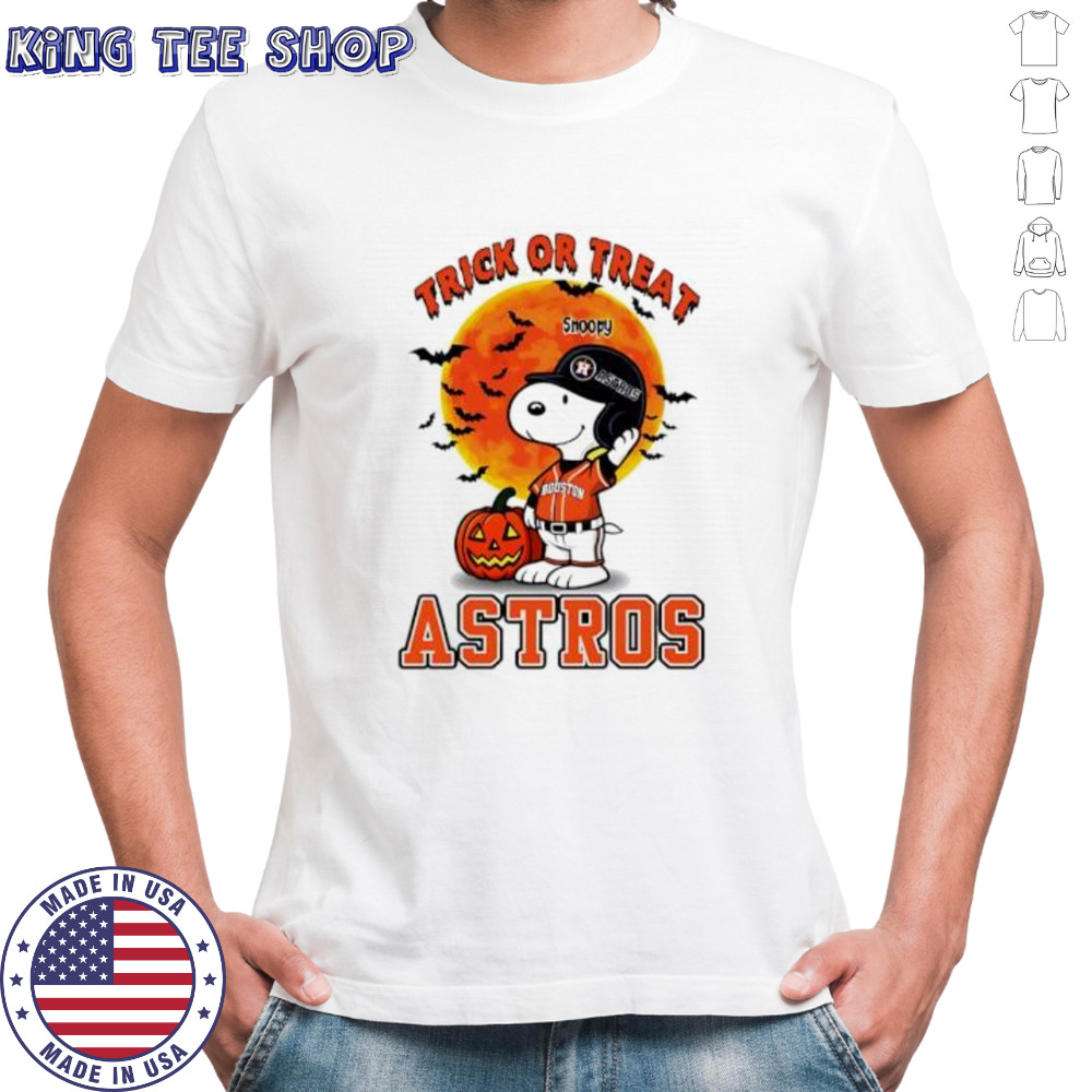 Trick or Treat Houston Astros Snoopy Halloween shirt