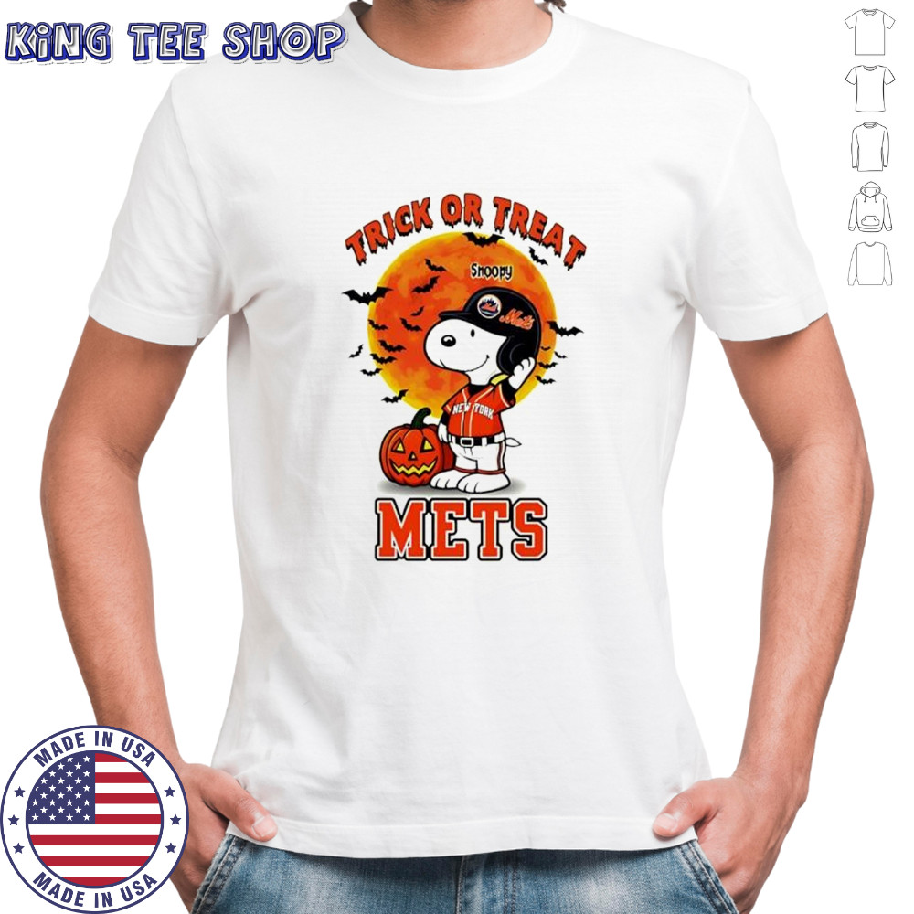 Trick or Treat New York Mets Snoopy Halloween shirt