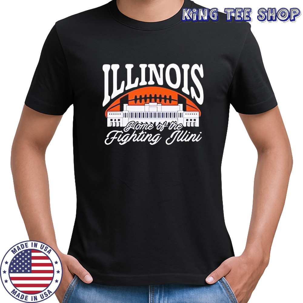 University of Illinois Urbana Gies Memorial Stadium logo home of the fighting Illini shirt