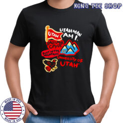 Utah Utes Utahman I am Salt Lake city built in the mountains Paint Crew shirt