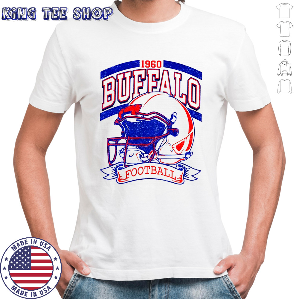 Vintage 90s Style Buffalo Bill Chiefs Football helmet 1960 shirt
