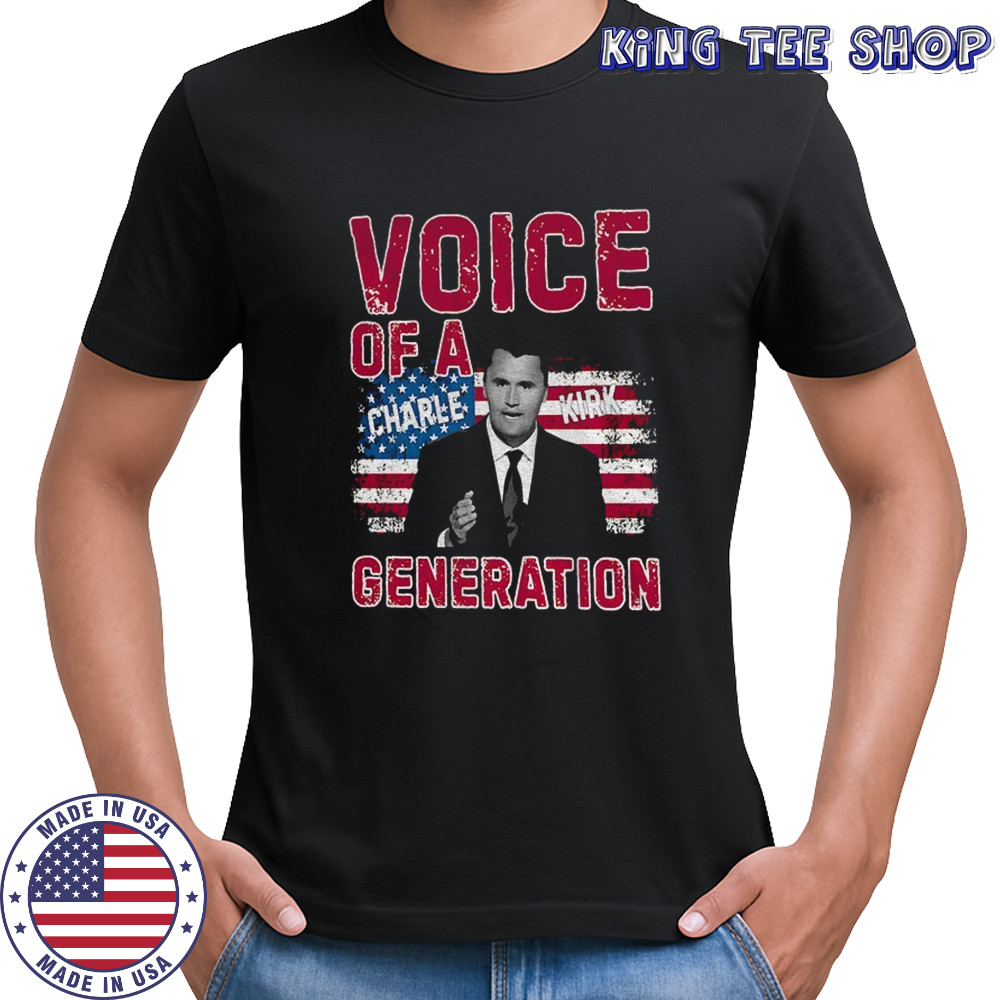 Voice of Generation Charlie Kirk American flag shirt