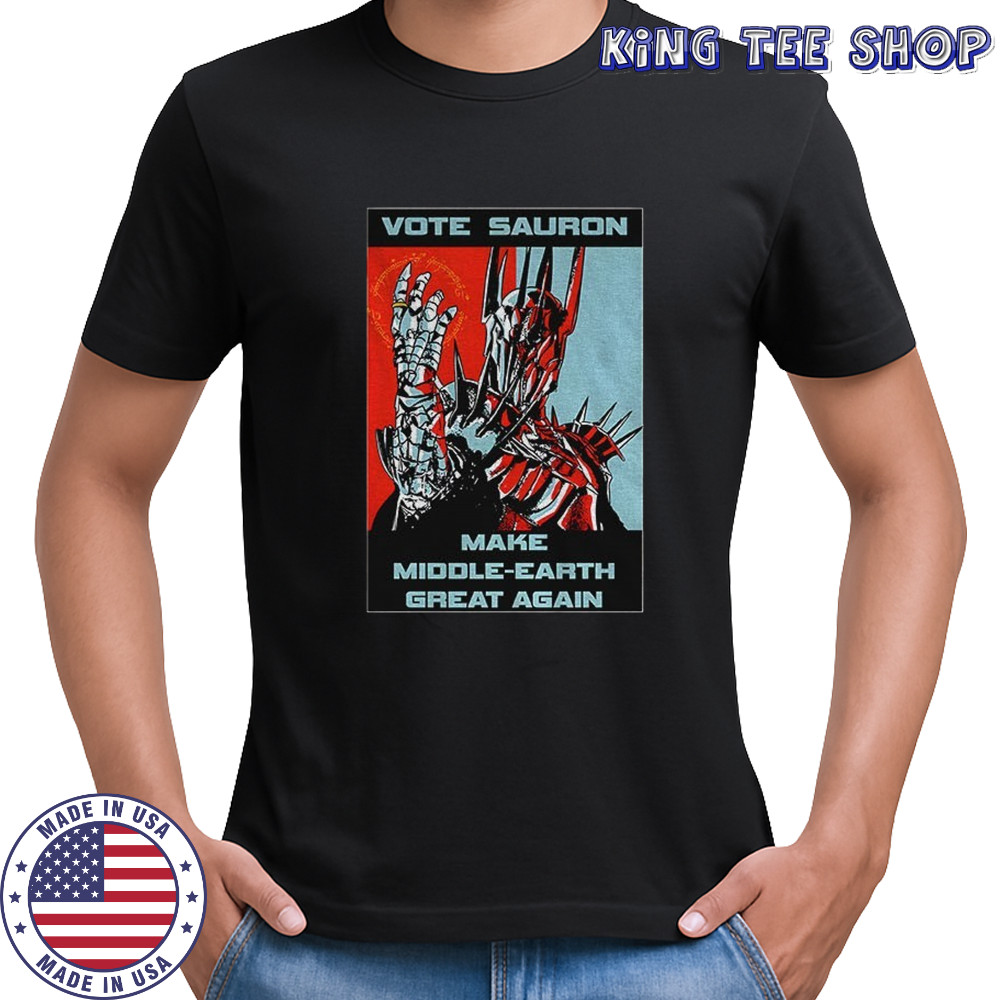 Vote Sauron make middle earth great again retro shirt
