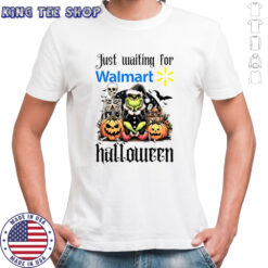 Walmart Grinch just waiting for Halloween goth graphic shirt