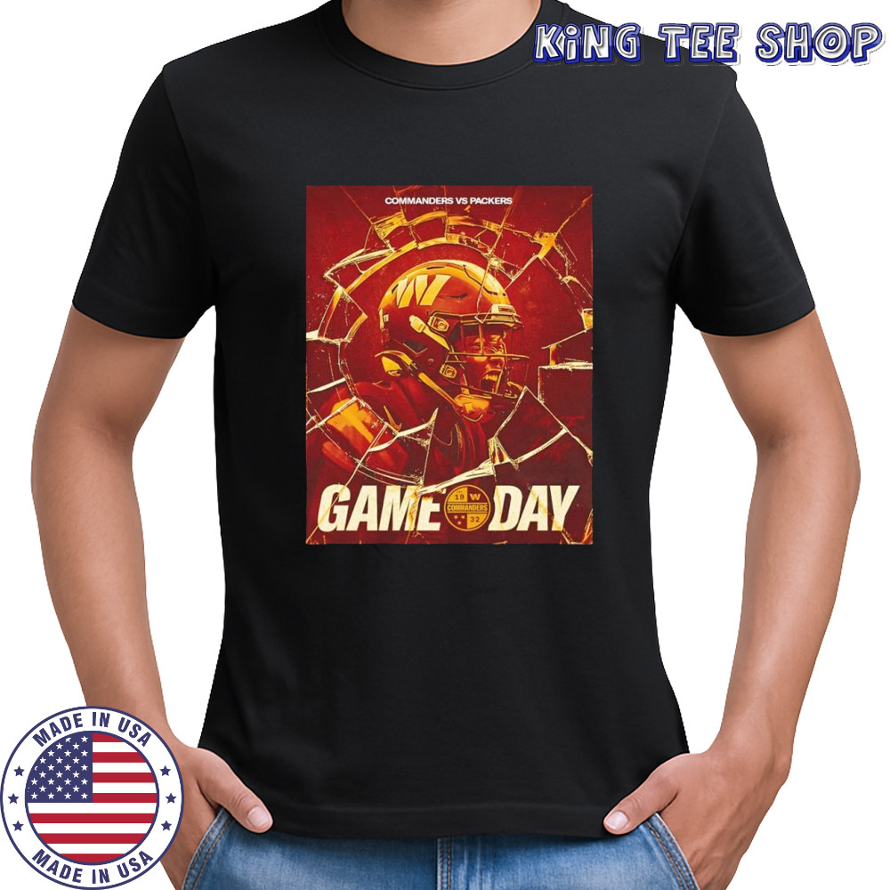 Washington Commanders vs Green Bay Packers gameday 2025 shirt