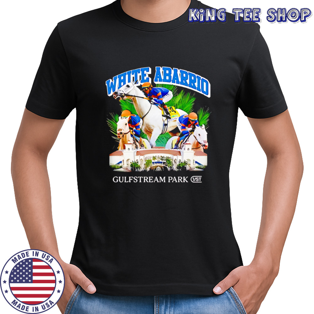 White Abarrio Gulfstream Park Thoroughbred Horse Racing shirt