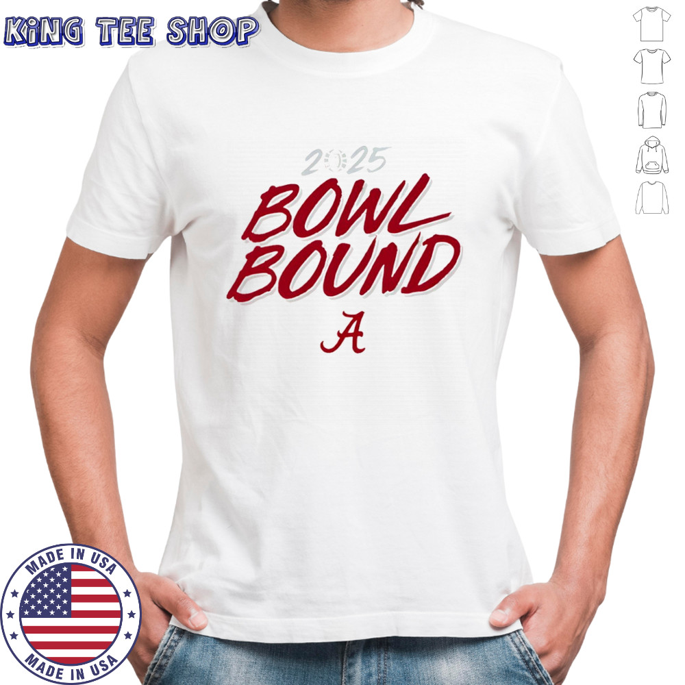 2025 Bowl Bound Alabama Football logo shirt