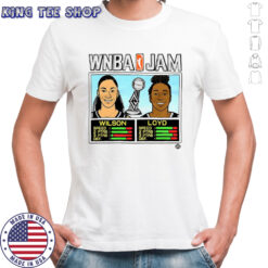 A’ja Wilson and Jewell Loyd Las Vegas Aces WNBA Jam 2025 Champs shirt