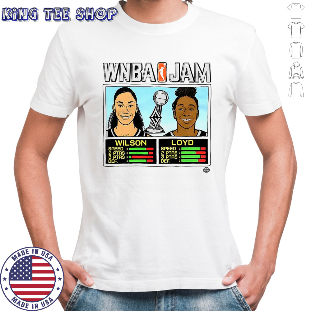 A’ja Wilson and Jewell Loyd Las Vegas Aces WNBA Jam 2025 Champs shirt