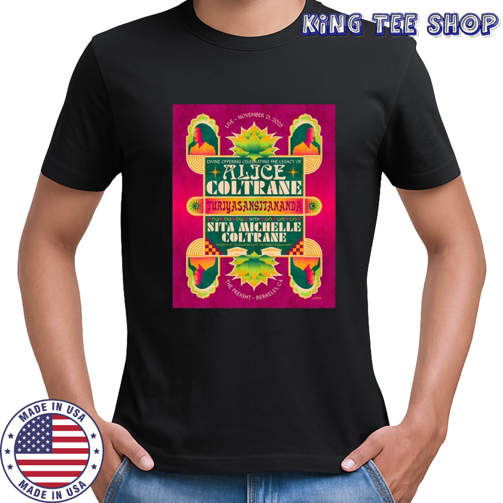 Alice Coltrane Tour Berkeley, CA 2025 T-shirt