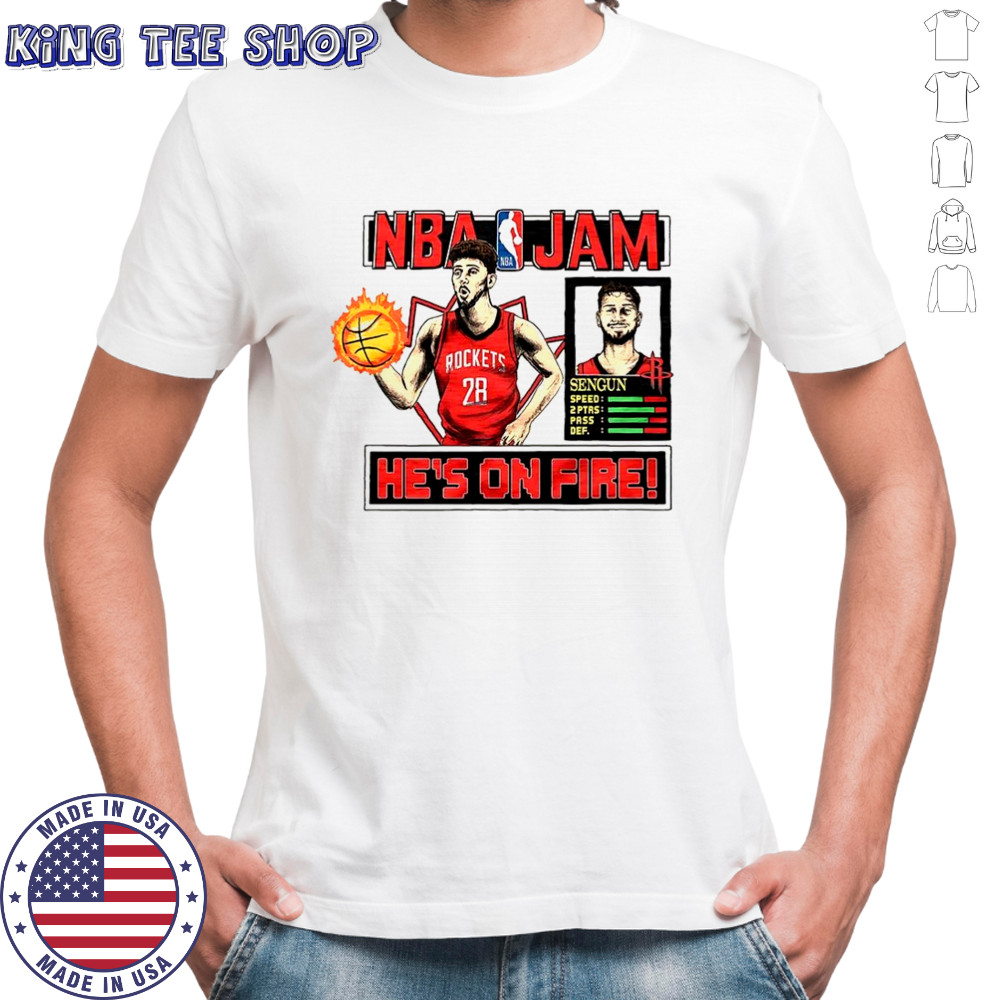 Alperen Şengün Houston Rockets NBA from downtown classic video game shirt