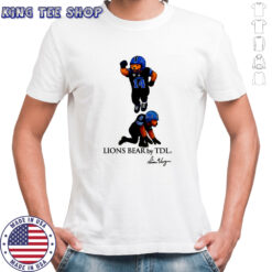 Amon-Ra St. Brown and Jahmyr Gibbs Detroit Lions football Lions Bear celebrate shirt