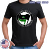 Amphibians Against Fascism frog flag shirt