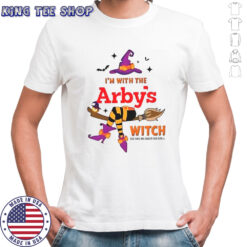 Arby’s I’m With The Witch She Has Me Under Her Spell Halloween T-Shirt