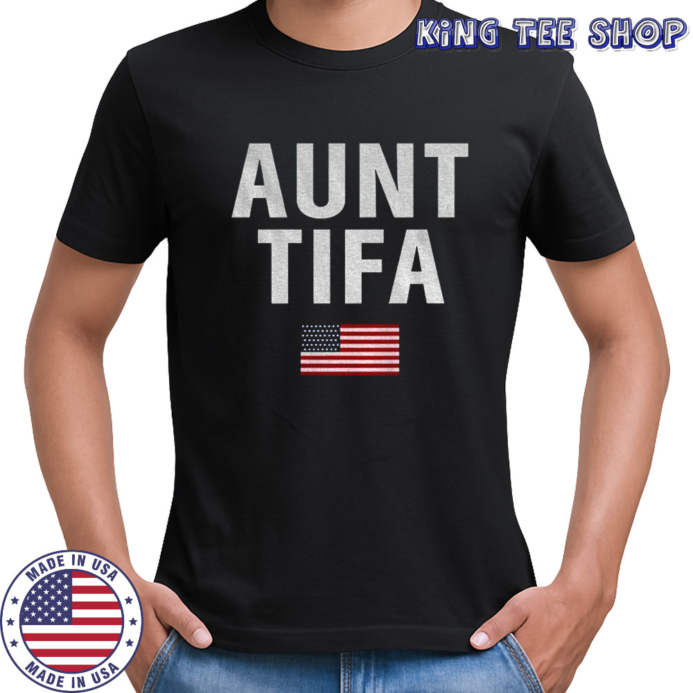 Aunt Tifa American flag shirt