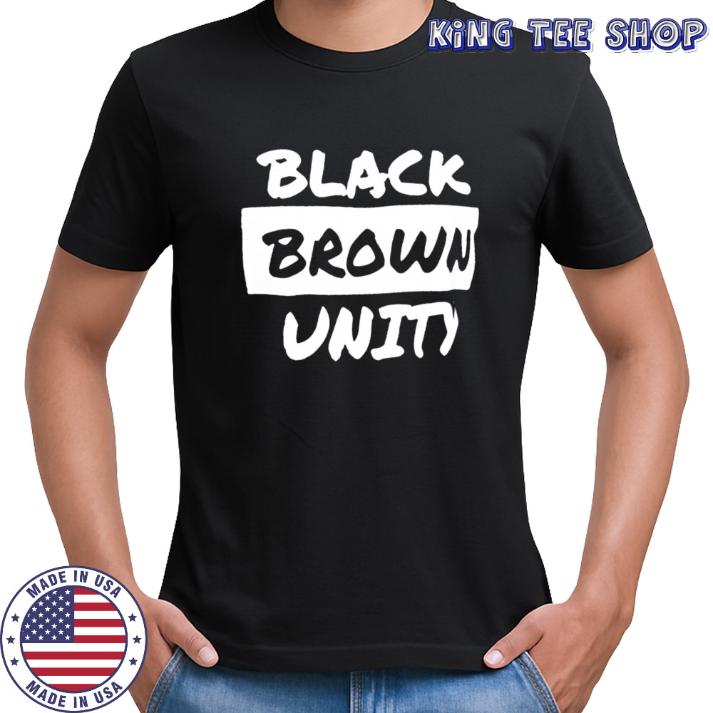 Black brown unity shirt