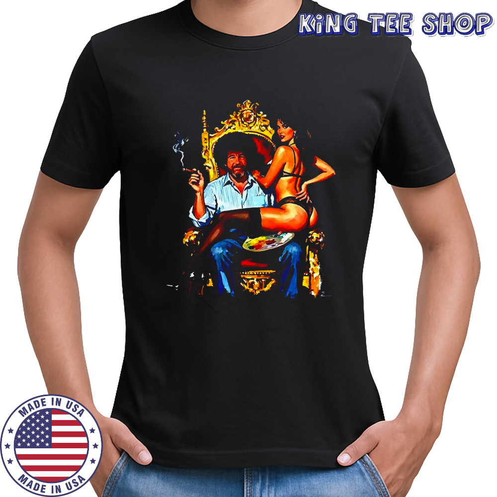 Bob Ross the king of canvas art vintage shirt