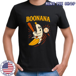 Boonana Baseball Funny Halloween Ghost Spooky Banana Costume shirt