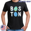 Boston stacked easter eggs shirt