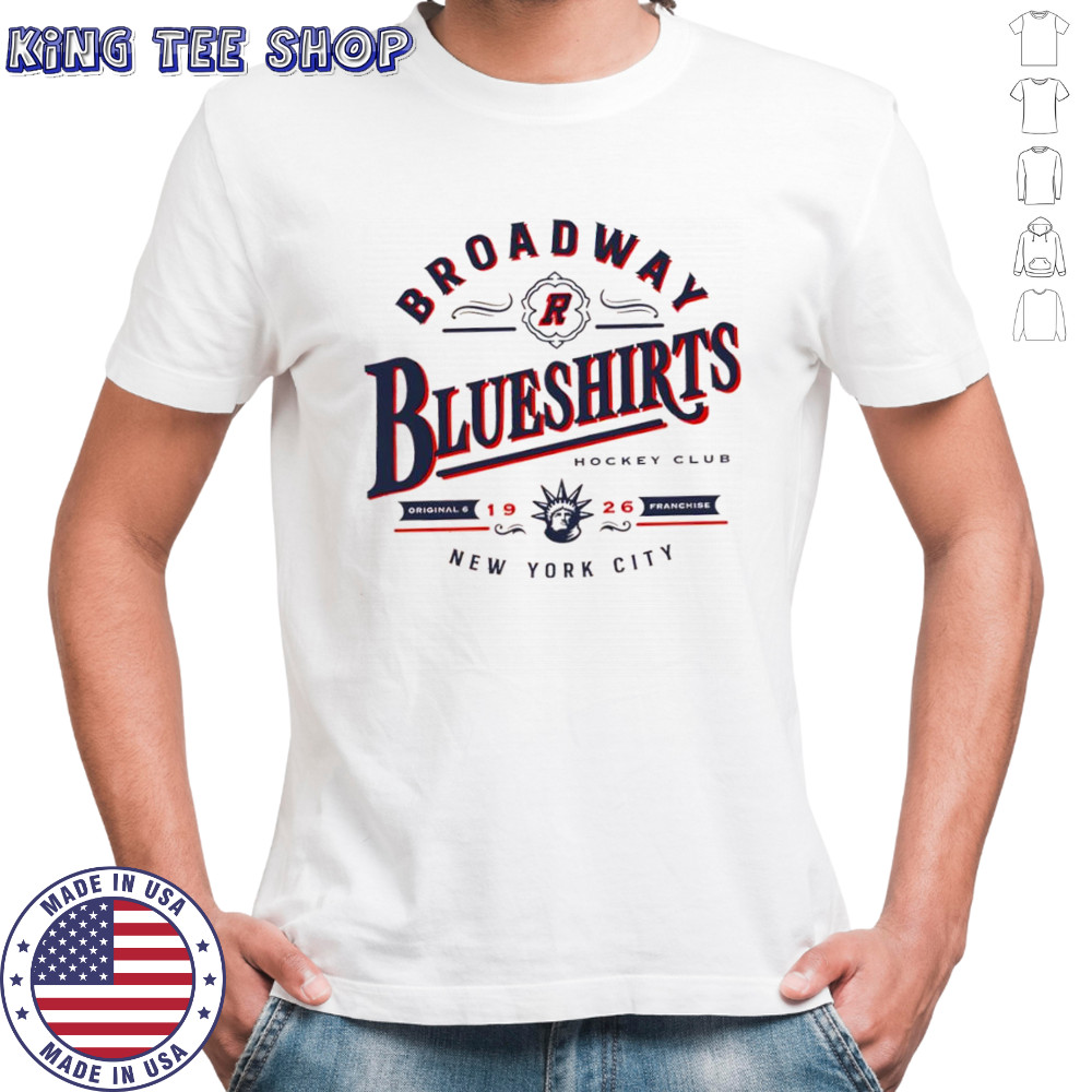 Broadway Blueshirts New York City Hockey club shirt Broadway Blueshirts New York City Hockey club shirt