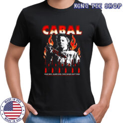 Cabal Michael Myers Collection pale skin black eyes fake smiles can’t hide shirt