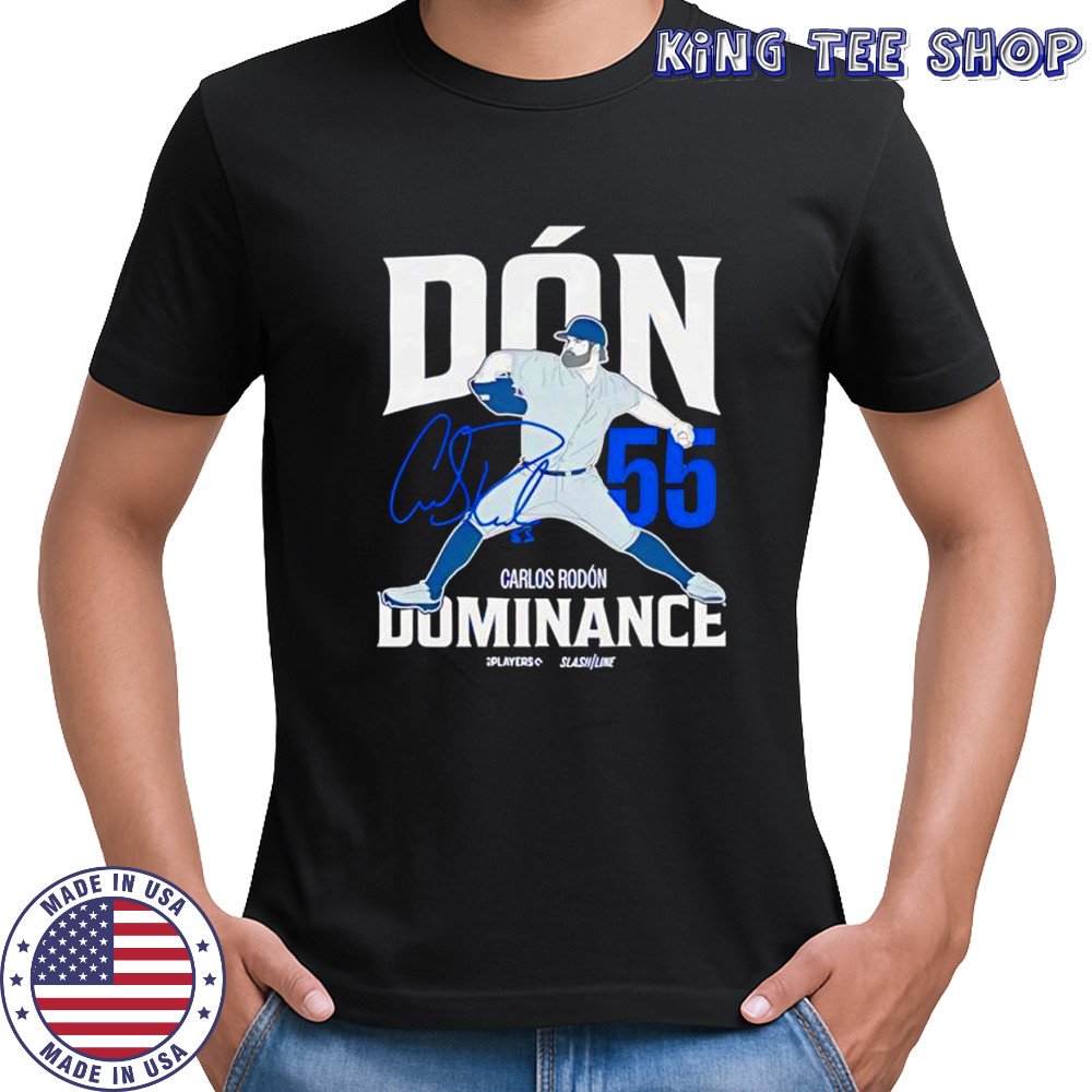 Carlos Rodón Dón Dominance number 55 signature graphic shirt