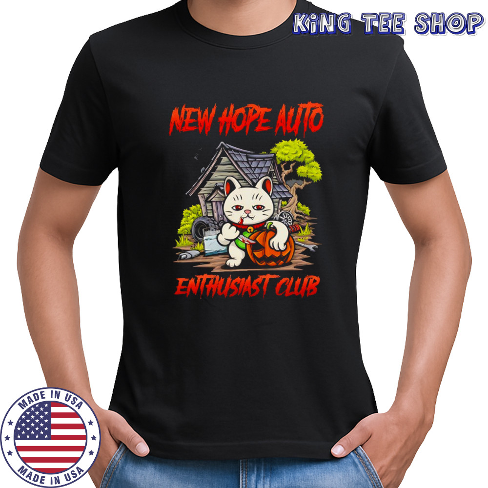 Cat new hope auto enthusiast club Halloween shirt