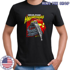 Cedar Point Halloweekends Johnathon coaster track shirt