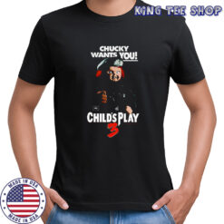 Chucky want you Child’s Play 3 Halloween characters shirt
