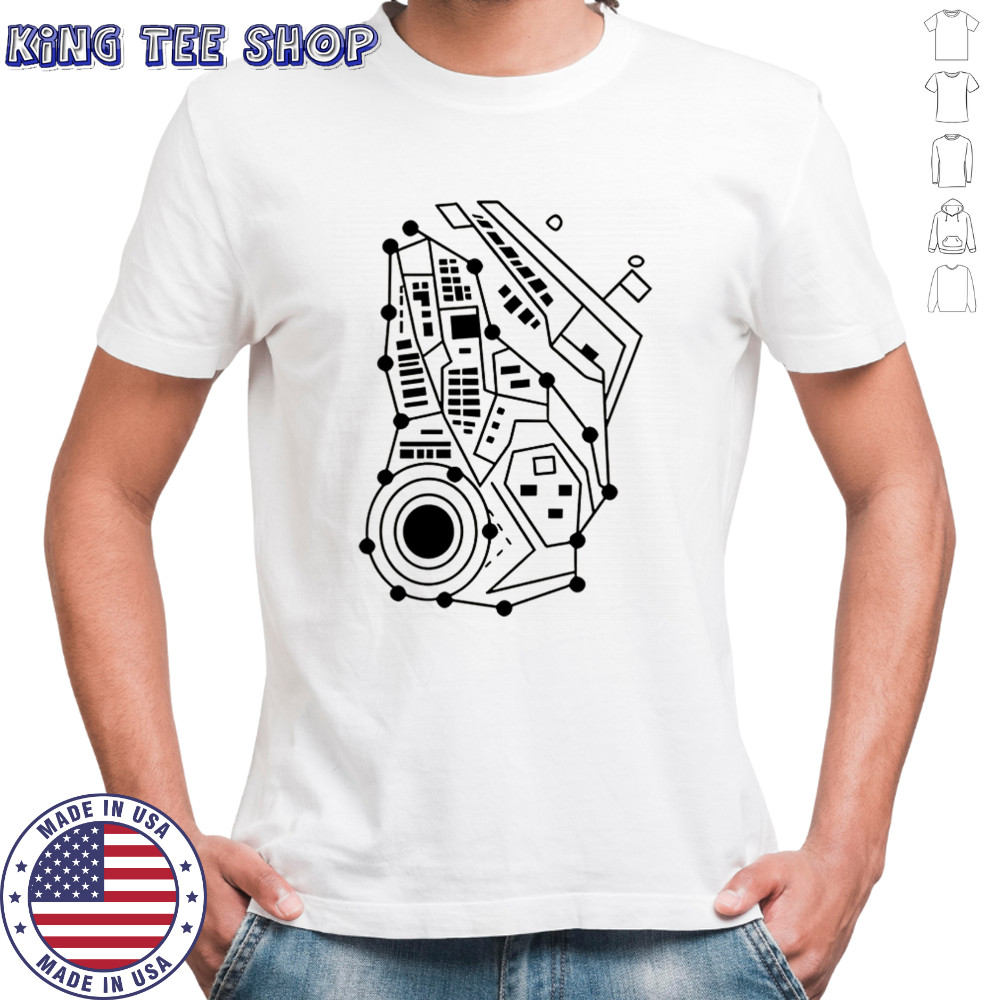 Circuit board pattern design shirt